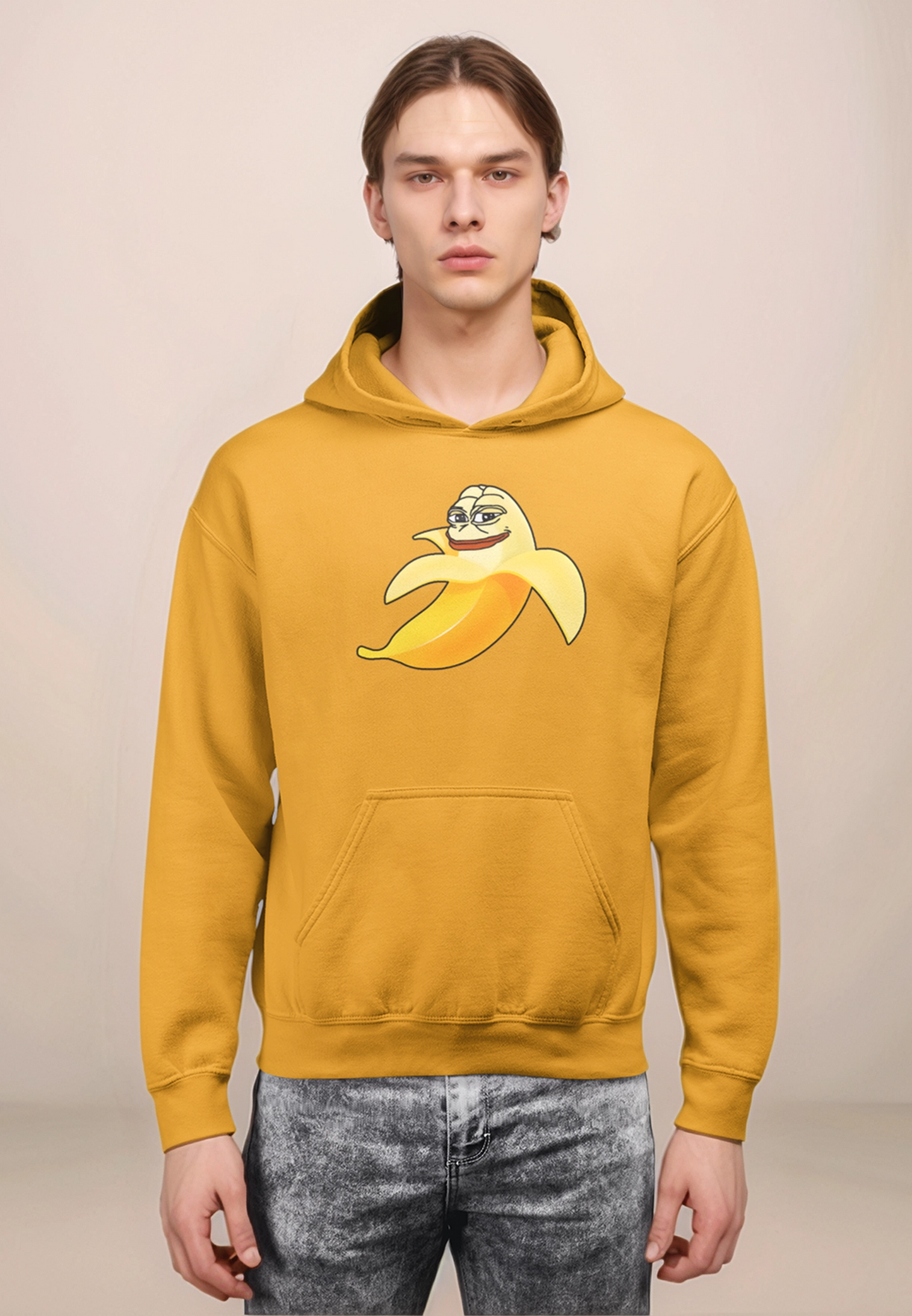 Pepe Potassium Hoodie White - Gold / S - Pepe Merchandise