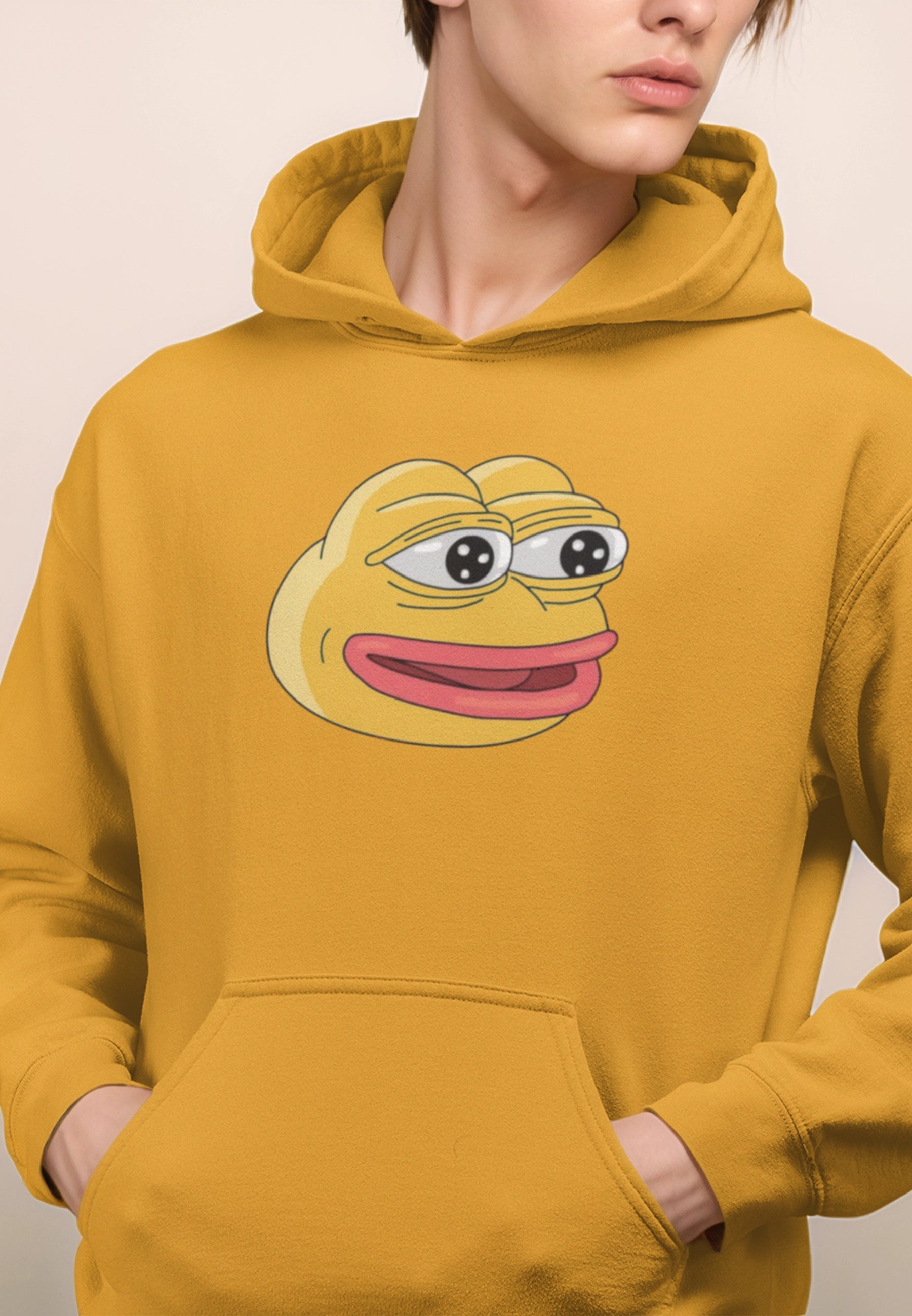 $PEPE 2.0 Heavy Blend Hoodie - Gold / S - Pepe Merchandise