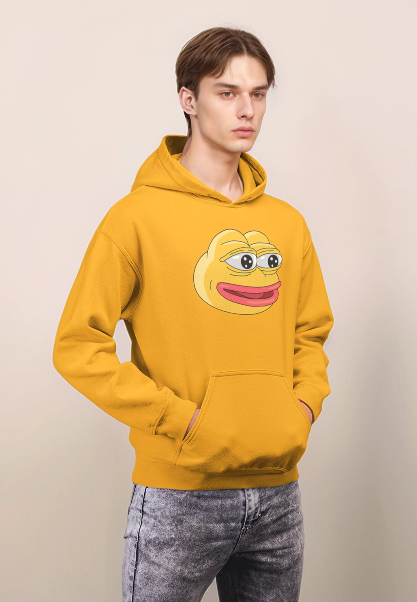 $PEPE 2.0 Heavy Blend Hoodie - Gold / S - Pepe Merchandise