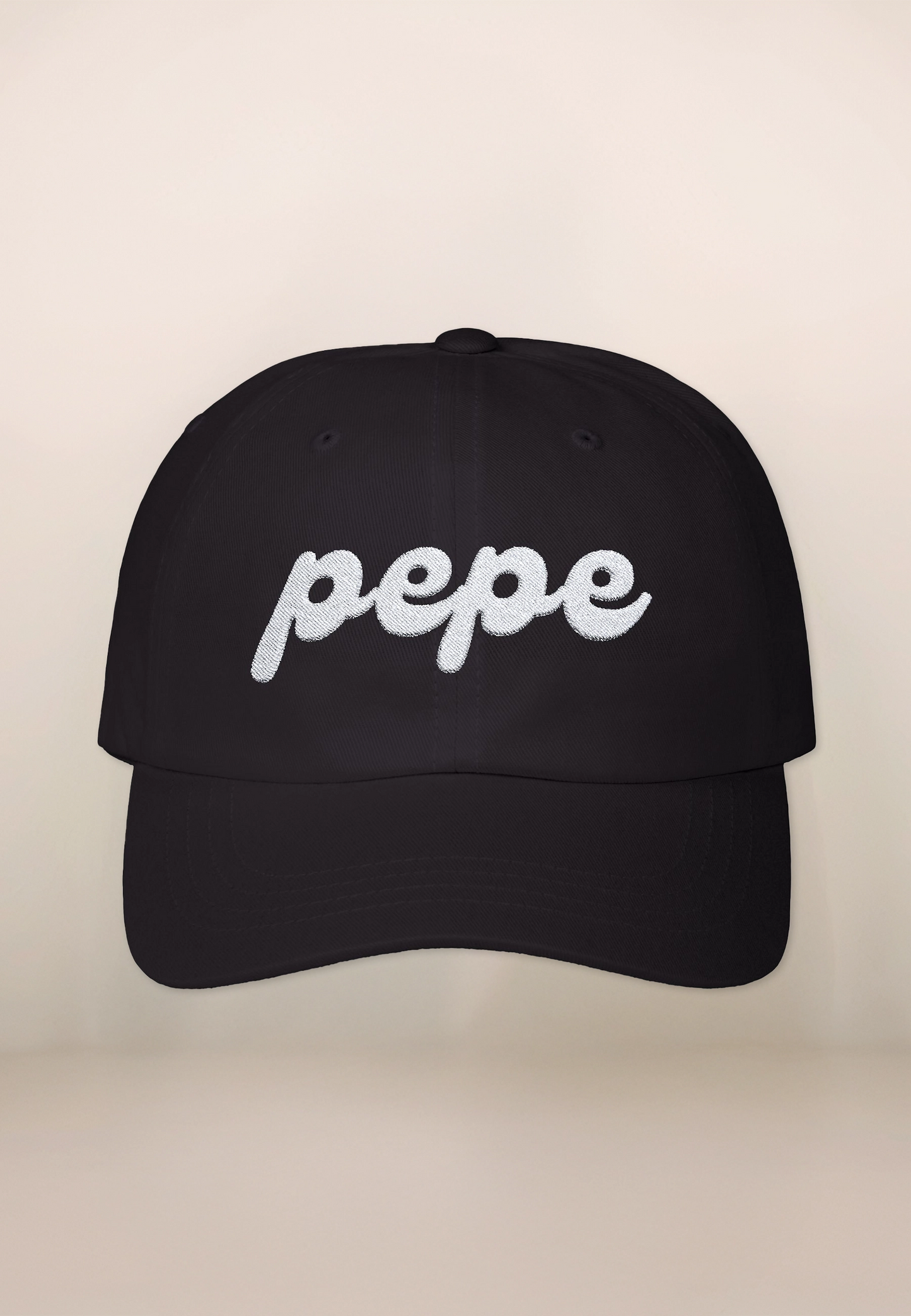 Pepe Black Classic Dad Cap