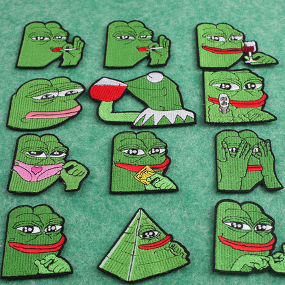 PEPE Embroidered Patch - Pyramid PEPE - Pepe Merchandise